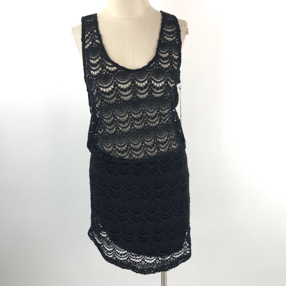 Kova & T Womens Crochet Dress